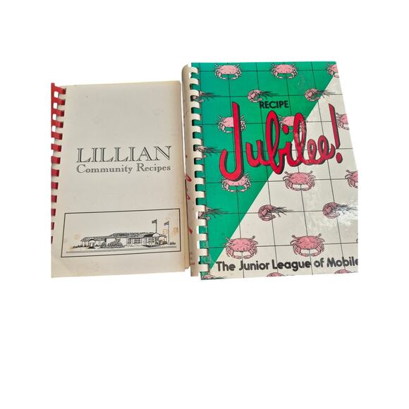 2 South Alabama Cookbooks 1980 Lillian Recipes & 1988 Jubilee Jr League Mobile - Picture 1 of 11